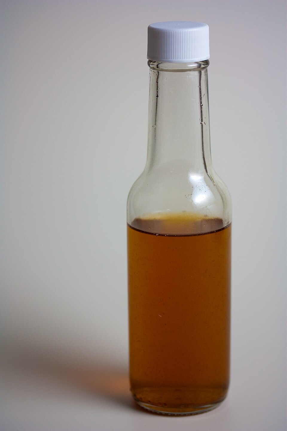 A bottle of homemade vanilla extract